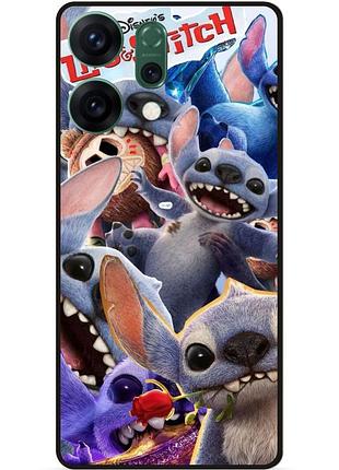 Силіконовий бампер чохол для oppo reno 14 з картинкою стіч stitch