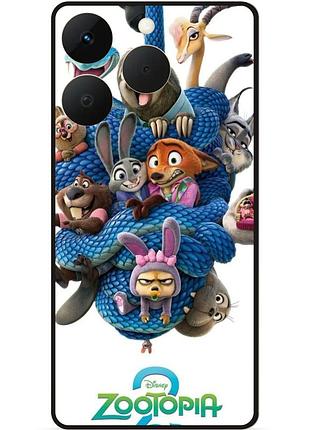 Силиконовый чехол для realme 15t с рисунком zootopia зверополис