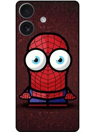 Силиконовый бампер чехол для tecno spark go 2 (km4) с рисунком миньон человек паук spider man