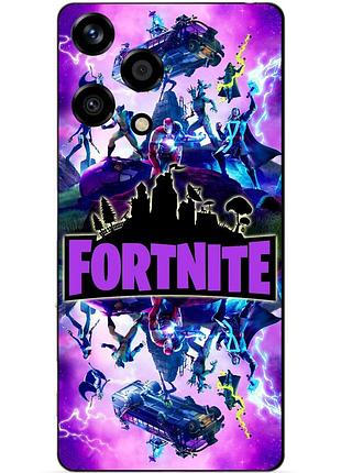 Чехол силиконовый бампер для huawei honor 200 lite с рисунком fortnite marvel фортнайт марвел