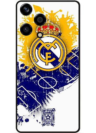 Чехол силиконовый бампер для huawei honor 200 lite с рисунком реал мадрид real madrid