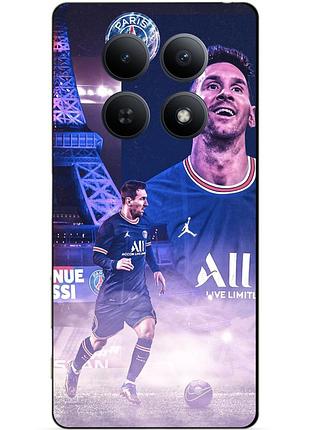 Чехол силиконовый бампер для xiaomi redmi note 15 pro plus 5g с рисунком messi psg месси