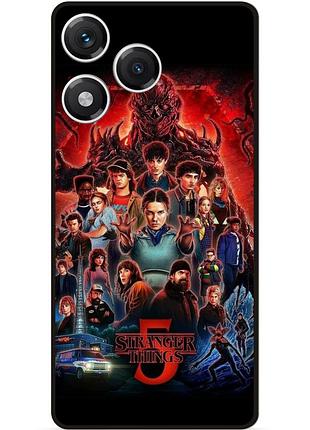 Силиконовый бампер чехол для huawei honor 400 lite с рисунком очень странные дела дивні дива