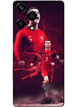 Чехол силиконовый бампер для huawei honor 200 lite с рисунком ronaldo португалия роналдо