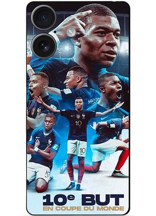 Силиконовый бампер чехол для huawei honor 400 с рисунком мбаппе франция mbappe