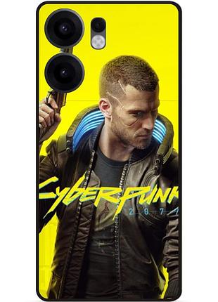 Силиконовый чехол для oppo reno 13fs с рисунком cyberpunk