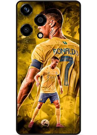 Силиконовый бампер чехол для huawei honor 200 lite с рисунком роналдо аль наср ronaldo
