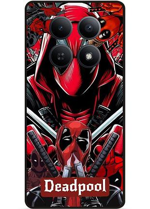 Силиконовый бампер чехол для xiaomi redmi note 15 pro 5g с рисунком deadpool дэдпул