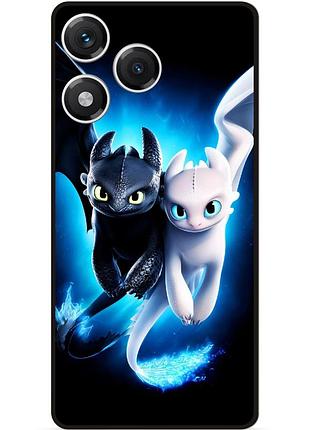 Силіконовий чохол бампер для huawei honor 400 lite з малюнком как приручить дракона