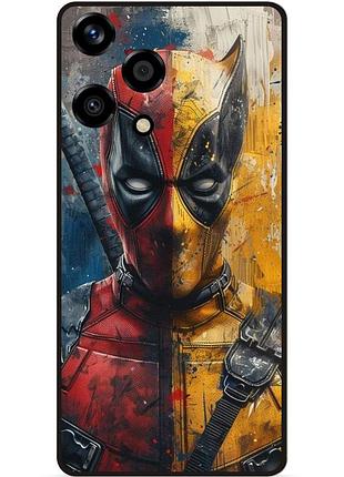 Чехол силиконовый бампер для huawei honor 200 lite с рисунком росомаха marvel дэдпул
