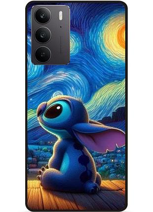 Силиконовый бампер чехол для realme c71 / c75 stitch лило и стич