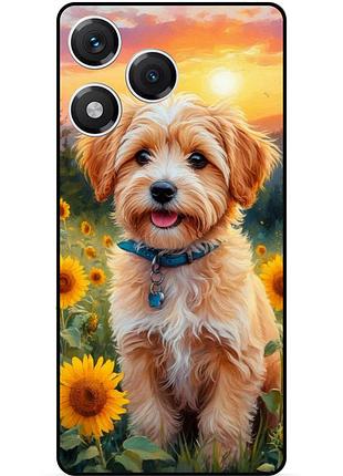Чехол силиконовый бампер для huawei honor 400 lite с рисунком собачка щенок