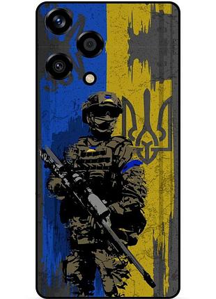 Силиконовый бампер чехол для huawei honor 200 lite с рисунком зсу украина воин
