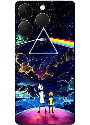 Силіконовий чохол бампер для realme 15t з малюнком рік і морті rick and morty