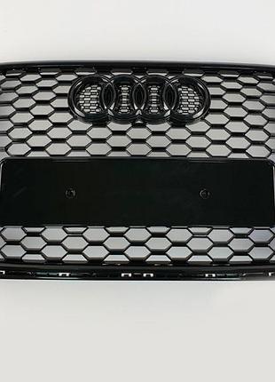 Решетка радиатора audi q3 2015-2018 в стиле rsq3 (all black)