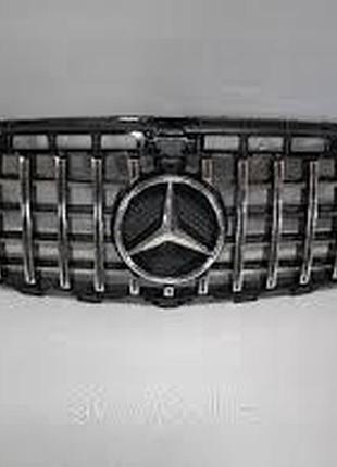 Решітка радіатора gt (chrome/ black, сamera) mercedes w213 2016+