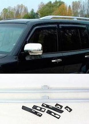 Рейлинги на mitsubishi pajero wagon iv 2007-2015 (серые)