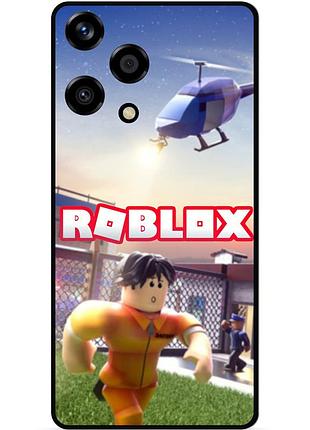 Силиконовый чехол бампер для huawei honor 200 lite с картинкой roblox роблокс