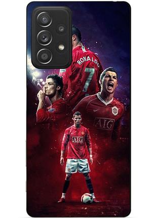Силіконовий чохол бампер для samsung a33 5g з малюнком ronaldo mu роналдо