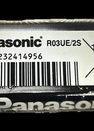 Батарейка солевая "минипальчик" panasonic r03 extra heavy duty 1х2шт(30уп) аналог (r03 gen.purpose)