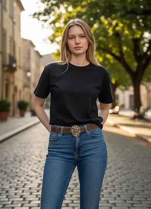 (187 469) ремень cavalli 14-2000*71 unisex темно/коричневый 115