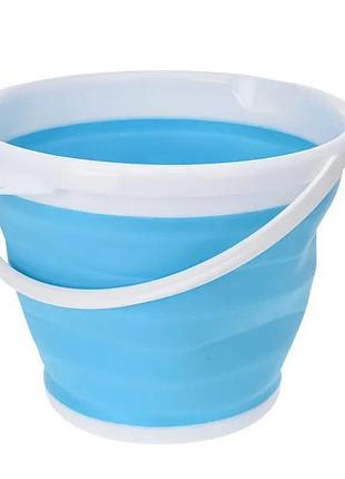 Відро туристичне collapsible bucket el 1262 5 літрів 25х20 см складне для туризму