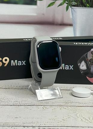 Смарт часы s9 max smart watch 9-го поколения 45/49 мм, телефонная книга, погода, калькулятор gray