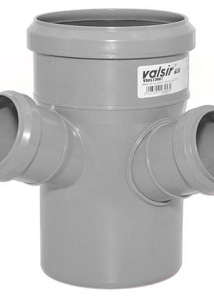 Крестовина двухплоскостная ø 100/50/50* 67° hted для внутренней канализации valsir рр3 (италия) vs0512007