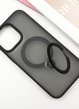 Чохол ummi colorful with magsafe hq ring для apple iphone 14 / 13 (6.1") black