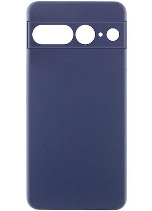 Чехол silicone cover lakshmi full camera (aaa) для google pixel 7 pro темно-синий / midnight blue