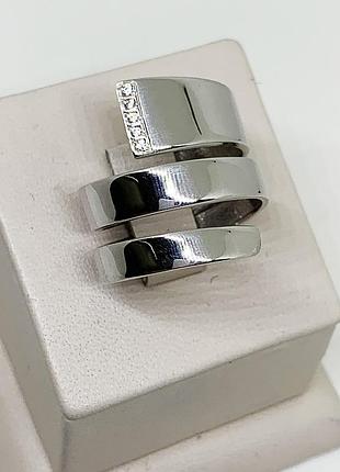 Кольцо серебряное с фианитом "валькирия" 21,5 6,06 г