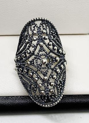 Кільце срібне "бурбон" 19,5 6,32г