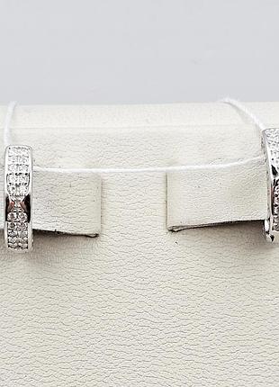 Сережки серебряные с кубическим цирконием 3,73 г