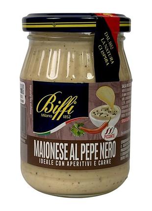 Майонез biffi з чорним перцем e maionese al pepe nero, 180 г