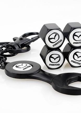 Защитные колпачки на ниппеля мазда mazda черный
