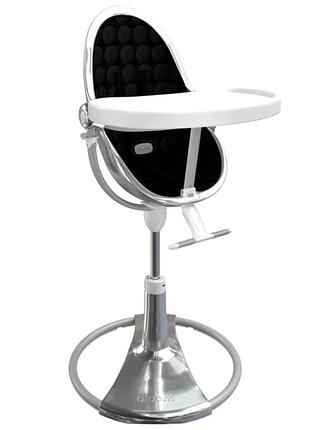 Стульчик для кормления bloom fresco chrome special edition silver (с вкладышем) midnight black new
