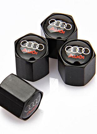 Защитные колпачки на ниппеля ауди audi черный