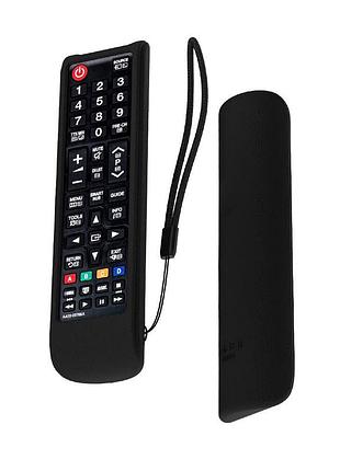 Силиконовый чехол для пульта samsung smart tv aa59-00816a / aa59-00813a / aa59-00611a / aa59-00752a черный