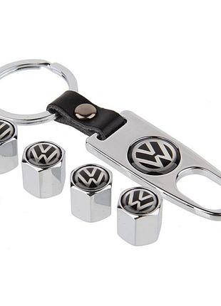 Защитные колпачки на ниппеля фольксваген volkswagen серебристый