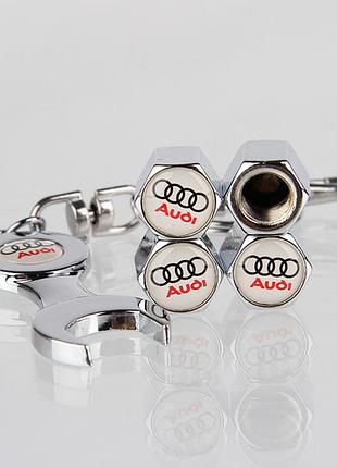 Защитные колпачки на ниппеля ауди audi серебристый