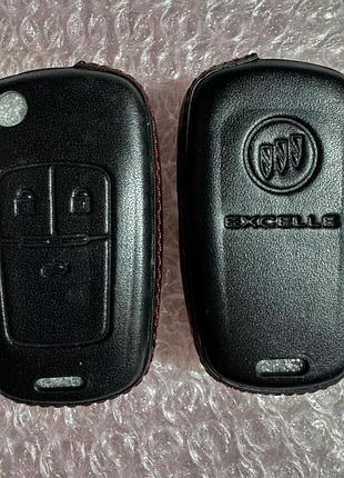 Шкіряний чохол для ключа б'юик (buick) regal, lacrosse,enclave,encore,envision