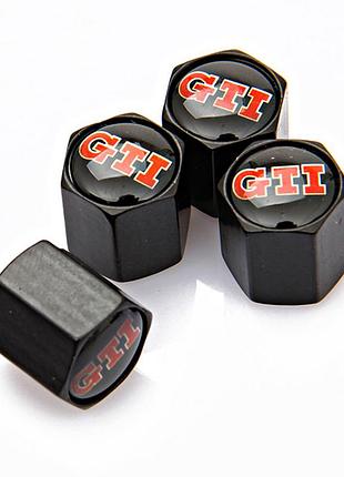 Защитные колпачки на ниппеля фольксваген volkswagen gti черный