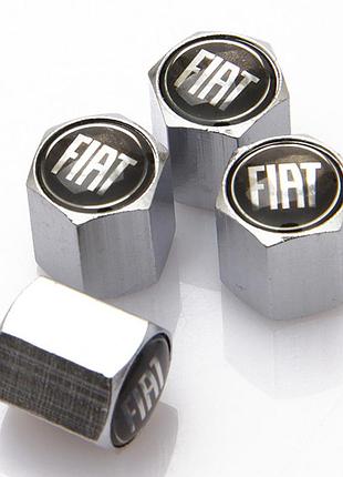 Защитные колпачки на ниппеля фиат fiat серебристый