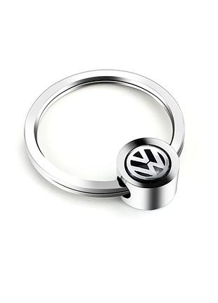 Кольцо брелок для ключей фольксваген volkswagen серебристый