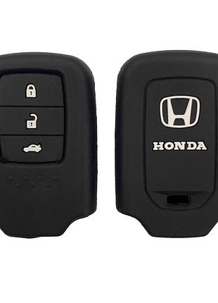 Силиконовый чехол для ключа honda civic accord insight pilot cr-z cr-v jazz odyssey hr-v черный