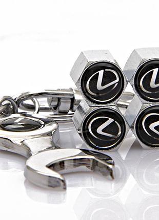 Защитные колпачки на ниппеля лексус lexus серебристый
