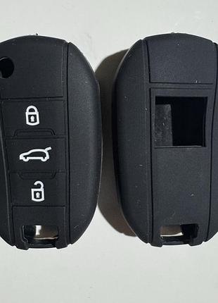 Силиконовый чехол для ключа peugeot 508 expert partner 3008 308 2008 5008 206 207 черный