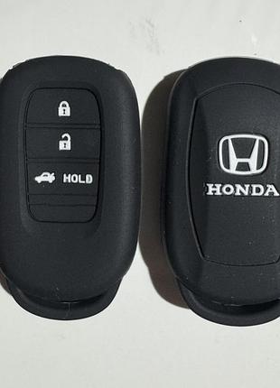 Силиконовый чехол для ключа honda cr-v insight jazz accord hr-v pilot cr-z civic odyssey черный