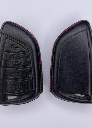 Кожаный чехол для ключа bmw x5 7 series x6 ix 2 series x4 5 series i4 x1 x7 4 series i3 3 series x2 x3 черный