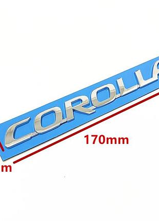 Эмблема шильдик toyota corolla (на скотче) хром